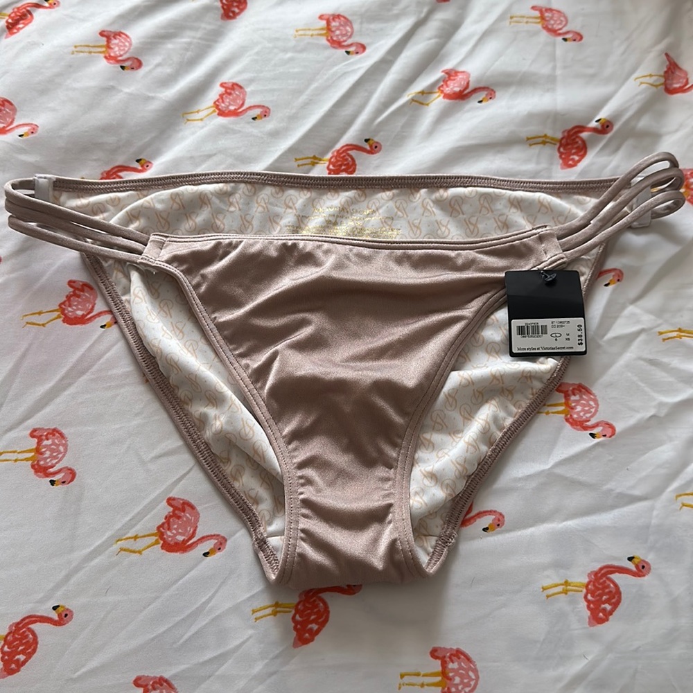 NWT Victoria’s Secret Swim Bottoms with string hip detail
